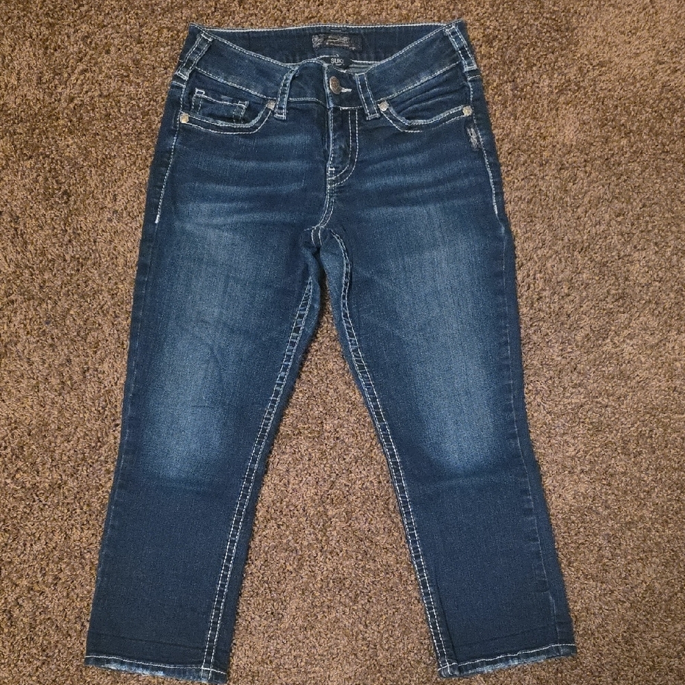 Silver Jeans Dark Blue Ankle Jeans